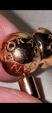 PANDORA Rose Gold 925 Snake Chain Charm Bracelet Bead Charms Barrel Signed
