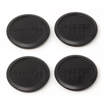 Rays Volk Racing Low Type Center Cap Blast Black fits TE37 Saga Ultra (SET)