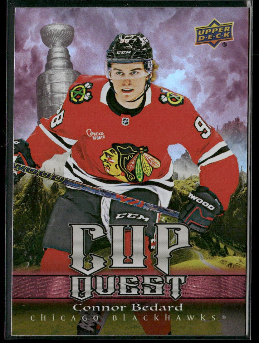2025-26 Upper Deck #CQ-12 Connor Bedard Chicago Blackhawks Cup