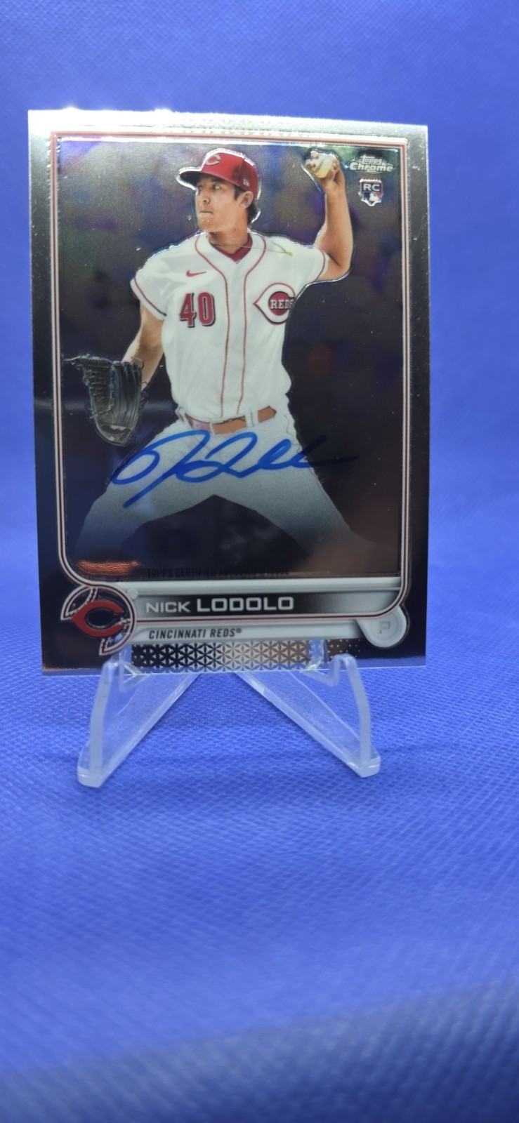 2022 Topps Chrome NICK LODOLO On-Card Autograph RC Auto Rookie Card #RA-NL