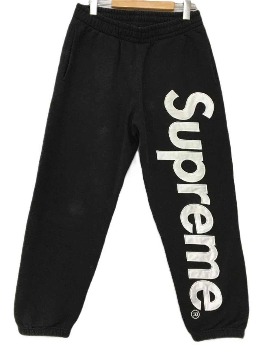Pantalon de survêtement K15 193 0325 127 d'occasion Free Supreme Satin Applique noir Supreme