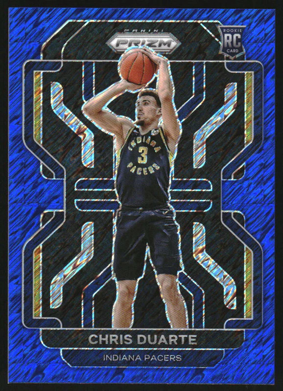 2021-22 Panini Prizm Prizms Blue Shimmer #315 Chris Duarte RC /30