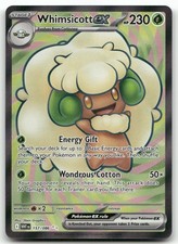 Whimsicott ex - 157/086 #157/86 (Holo) (NM) SV: White Flare WHT Pokemon