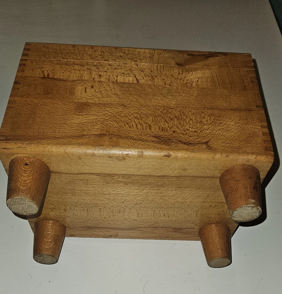 Vintage Esquire Shoe Valet De Luxe Shoe Shine Oak Wood Box Kit Used Old Supplies - Image 4 of 4