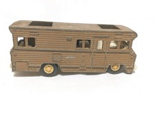 Tootsie Toys USA "Winnebago-Style" Motorhome "CAMPER" RV 1970's Brown Vtg NOTE