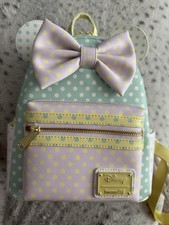 Mini Mochila Pastel Loungefly Disney Minnie Mouse Lunares