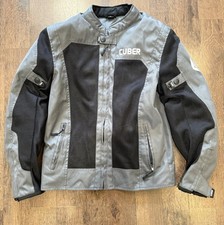 CUBER Mesh Motorcycle Jacket Mens S Gray Blac...