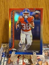 Jaleel McLaughlin Red, White and Blue - 2026 Topps Chrome - Denver Broncos
