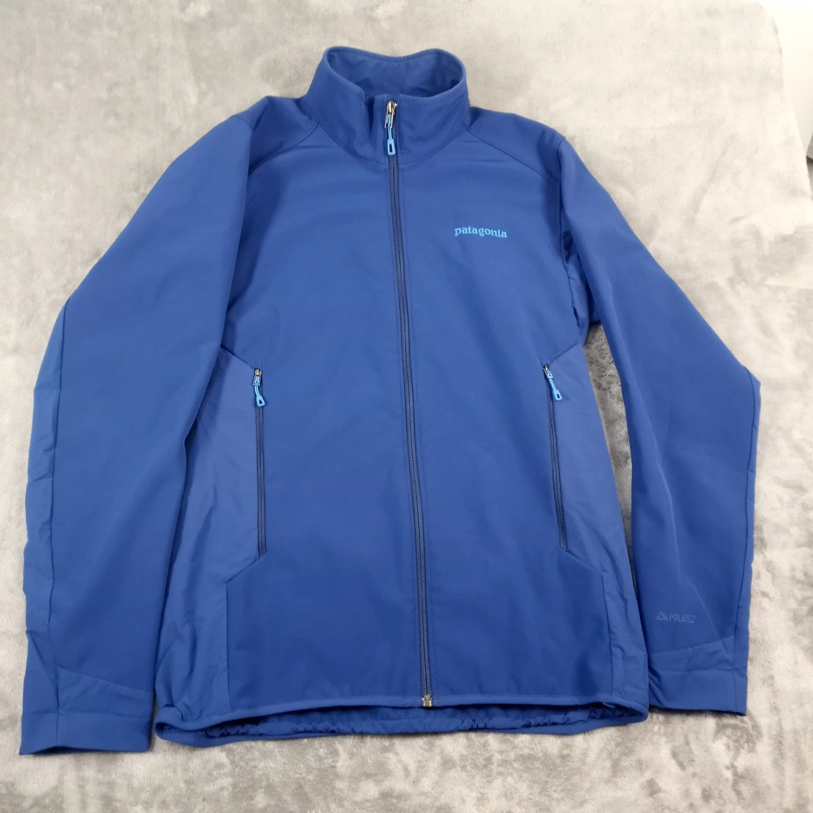 Patagonia Hybrid Soft Shell PolarTec Jacket Blue Windblock Adult Medium