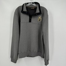 NHL Vegas Golden Knights Men Quilted Pullover Sweatshirt Size XL Hockey Fan Gear