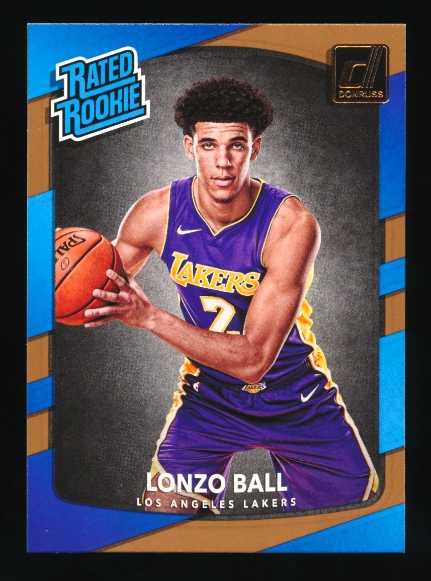 2017-18 PANINI DONRUSS LONZO BALL RC RATED ROOKIE #199 LOS ANGELES LAKERS