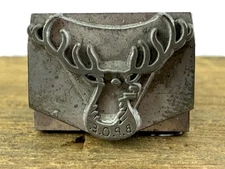 1950s Elks Lodge B.P.O.E. Kingsley Stamping Machine Hot Foil DIE Fraternal Stamp