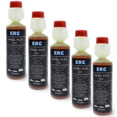 5x 250ml ERC Diesel plus 2.0 Biozid 1:1000 Konzentrat PKW Boote gegen Dieselpest