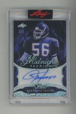 2025 Leaf Pearl Midnight Silver Foil Lawrence Taylor HOF AUTO 2/3
