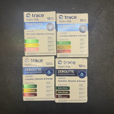 Trace Minerals ZEROLyte Electrolyte Drink Powder Variety Pack 48 Count
