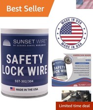 Heavy-Duty 0.032 in Stainless Steel Safety Wire for Aircraft and Automotive Uses