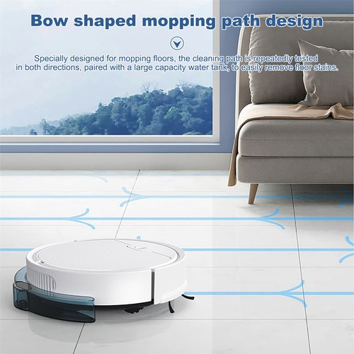 Smart Robot Vacuum Cleaner and Mop, 4000Pa Suction for Hard Floors and Carpets - Picture 8 of 19