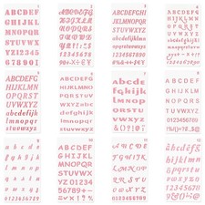 Letter Stencil Kit Planner Reusable Number Stencil Small Alphabet Templates