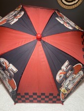 Disney Cars Lightening McQueen Kids Umbrella Unisex Red Pixar Vintage