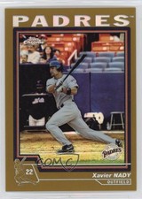 2004 Topps Chrome Gold Refractor Xavier Nady #154 6m1