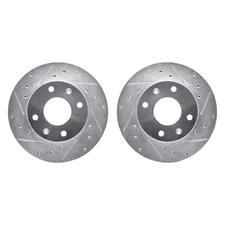 For Mitsubishi Lancer 02-07 R1 Concepts Drilled & Slotted Front Brake Rotor Set