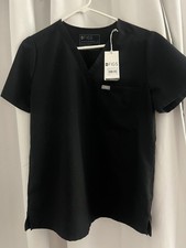 FIGS Black Catarina One Pocket Scrub Top Size Medium