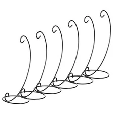 13in Black Ornaments Display Stands for Large Art Craft, Heavy Glass Crystal 