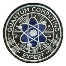 Quantum Computing Expert Patch/Abzeichen bestickt