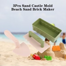 3Pcs/Set Sand Toy Set, Beach Fun Brick Maker,Castle Mold Toys for Summer and Win