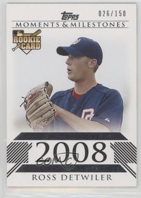 2008 Topps Moments & Milestones Rookies 26/150 Ross Detwiler #180 Rookie RC 1s7