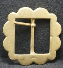 XA09119 VINTAGE 1970s CLASSIC TONGUE TYPE UNISEX FASHION BRASS BELT BUCKLE