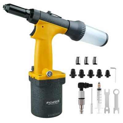 Self-Suction Pneumatic Rivet Gun Kit, Industrial Air Hydraulic Pop Riveter wi...