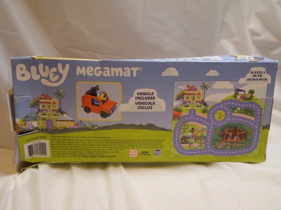 NEW Bluey Felt Megamat - Soft Durable Playmat Race Track Kids Play Rug ...