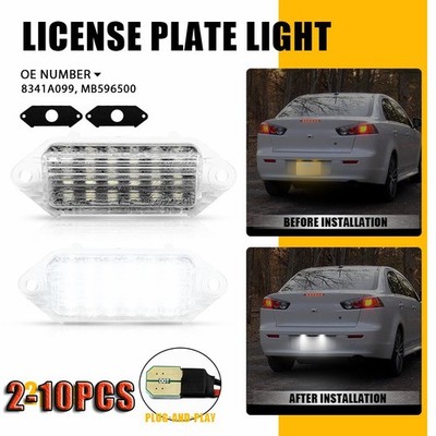 OE-Replace 18-SMD LED License Plate Light Assy For 03-17 Mitsubishi Lancer2-10x