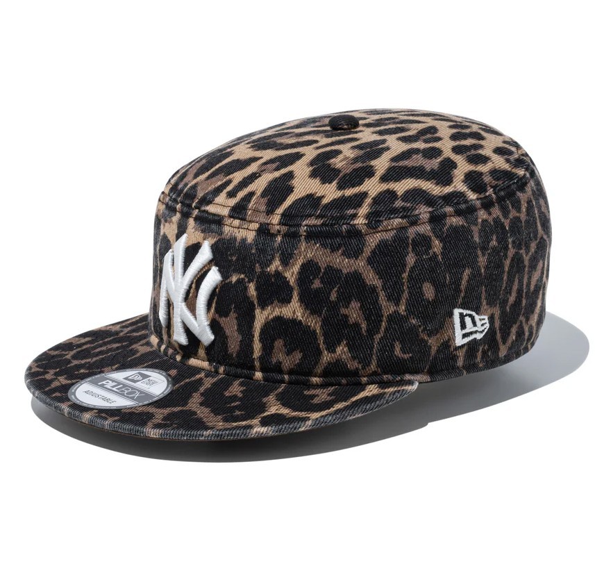 NEW ERA Pillbox Adjustable Cap MLB New York Yankees Leopard