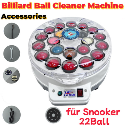 Billard Reinigungsmaschine, 22 Bälle Snooker Pool Ball Reiniger Kugeln Polierer