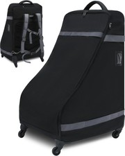 FOKDUVB Car Seat Bag Backpack with Wheels Black for Infant Convertible Car Seat