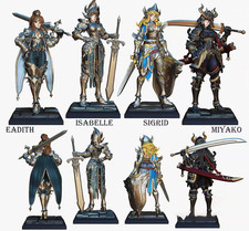 1/24 resin Maiden Kinght Girls 4 figs set unpainted unassembled