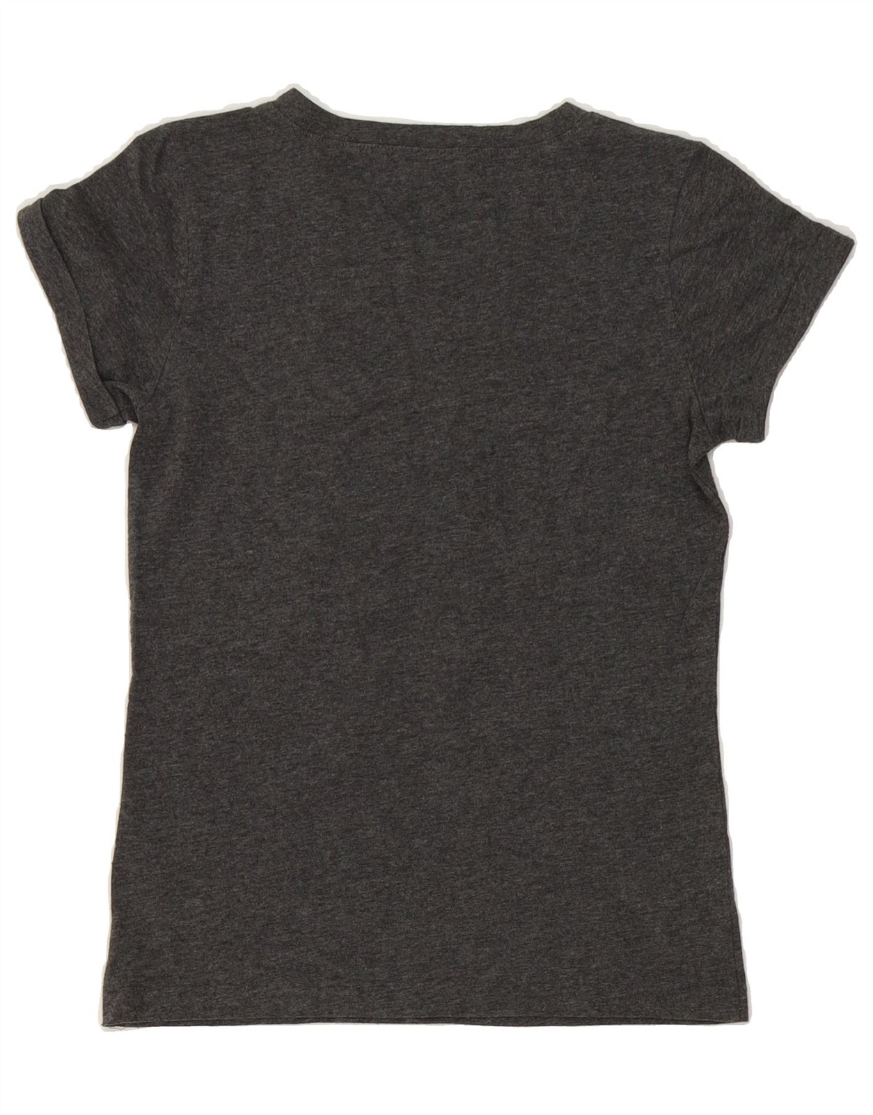 MASSIMO DUTTI Womens Graphic T-Shirt Top UK 8 Small Grey Cotton DJ34 image 2