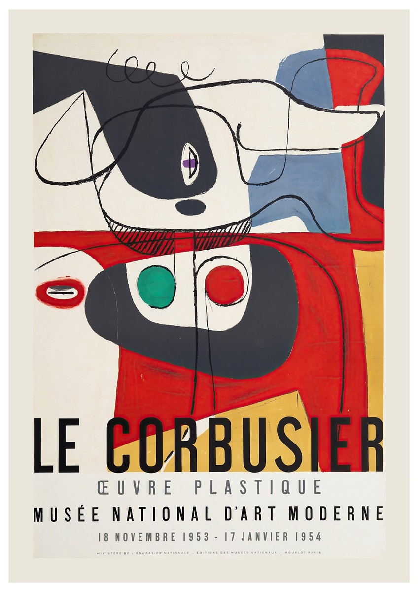 Le Corbusier Oeuvre Plastique Poster – 1953 | HQ Digital Download