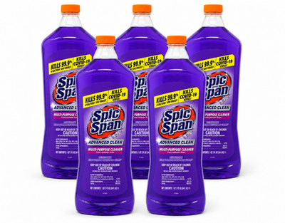 Spic and Span Multi-Surface Floor Cleaner Lavender 34 oz 5 Pack