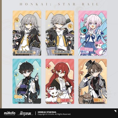 miHoYo Honkai: Star Rail Kids Cat Collection Card March 7th Dan Heng Himeko Welt