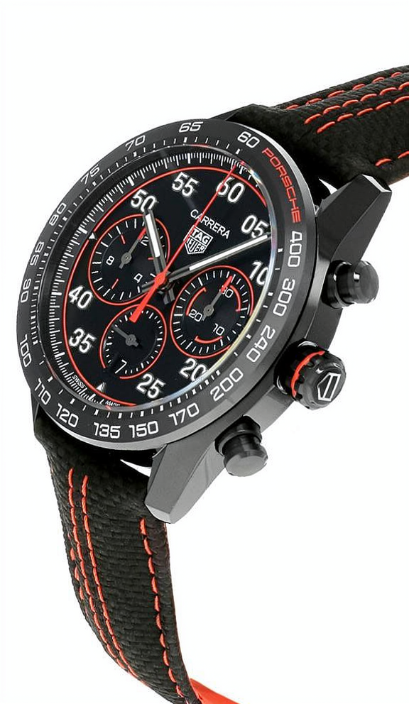 Tag Heuer Carrera Porsche Orange Racing Auto 44mm Men's Watch