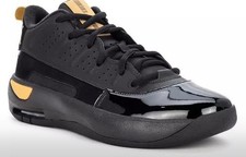 Jordan Black/Gold Mens  Lace Up Athletic Snea...