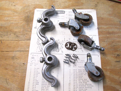 Metal Casters Plus Misc. 335.1042 From Craftsman Table Radial Saw Cabinet