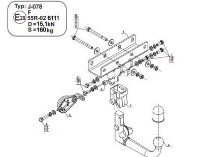 Abnehmbare Zug Stange Für Jeep Wrangler IV Jl 2017- & 7 Stecker Bypass- Relay