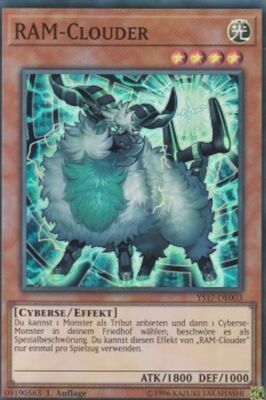RAM-Clouder YS17-DE003 Super Rare Structure Deck: Link Strike Yugioh Deutsch