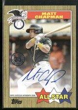 2022 Matt Chapman 1987 Topps Baseball 35th Anniversary All-Stars Autographs
