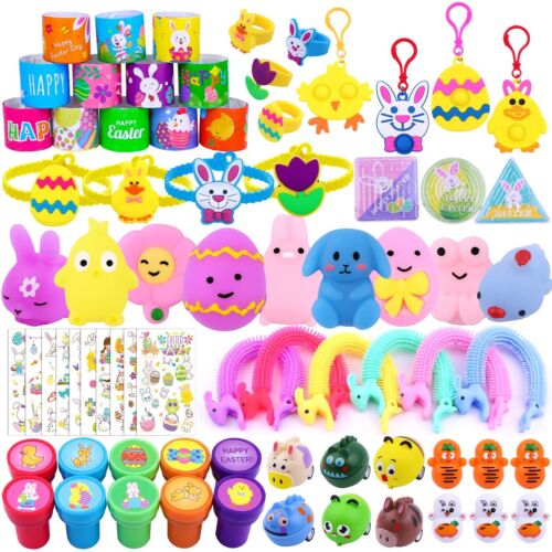 XIMISHOP 73PCS Easter Party Favors Assortment Bulk Easter Egg Fillers Basket ...