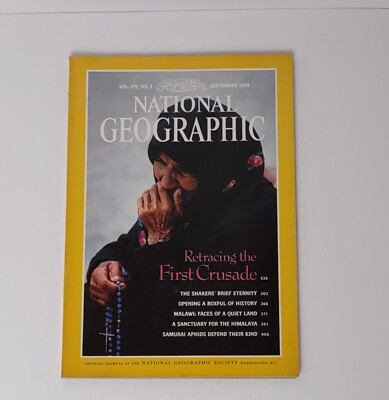 National Geographic Magazine Sept 1989 Vol 176 #3 Crusades Shakers Himalaya's